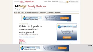 
                            9. Epistaxis: A guide to assessment and management | MDedge ...