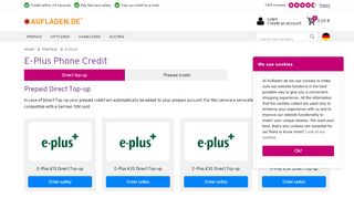 
                            3. E­Plus prepaid top up code & direct top up | Aufladen.de