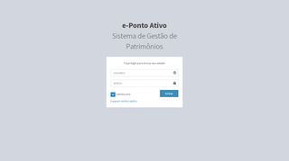 
                            4. ePonto Ativo - Login