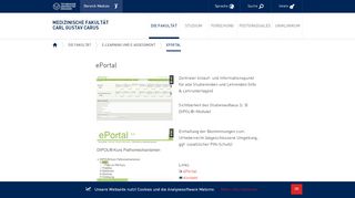 
                            2. ePortal — Medizinische Fakultät Carl Gustav ... - TU Dresden