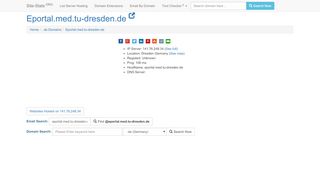 
                            7. Eportal.med.tu-dresden.de - site-stats.org