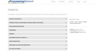 
                            3. eProcessingNetwork Contact Us