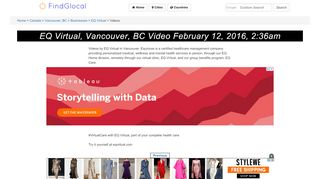 
                            8. EQ Virtual, Vancouver, BC Video February 12, 2016, 2:36am