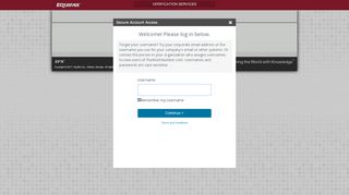 
                            9. Equifax Verification Services