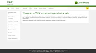 
                            3. EQUIP Admin: Accounts Payable - John Deere