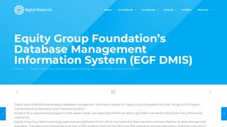 
                            5. Equity Group Foundation's Database Management ...