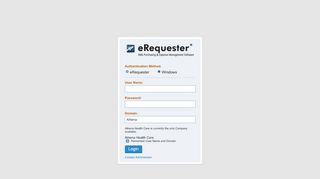 
                            2. eRequester » Login