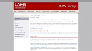 
                            9. eResources - UAMS Library - UAMS Library