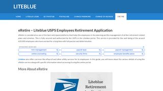 
                            7. eRetire - Liteblue USPS Employee Retirement …