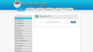 
                            3. Ernakulam Public Library | User - Author Search