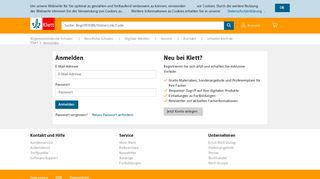 
                            10. Ernst Klett Verlag - Login