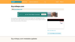 
                            7. Erp Mitwpu (Erp.mitwpu.com) - LOGIN