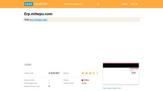 
                            8. Erp.mitwpu.com: LOGIN - Easy Counter