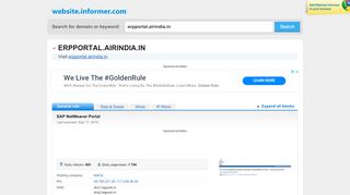 
                            8. erpportal.airindia.in at WI. SAP NetWeaver Portal