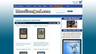 
                            1. Erratic Portal | Magic The Gathering Combos - Mox Diamond