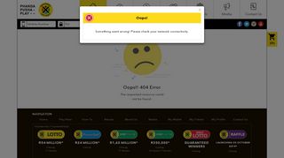 
                            5. Error 404 Page - Ithuba National Lottery