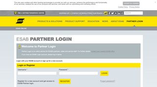 
                            9. ESAB Partner Login - southeasteurope.esab.com