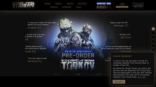 
                            8. Escape from Tarkov official page