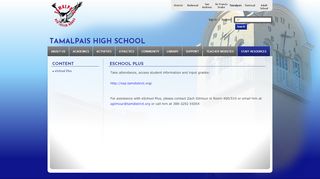 
                            6. eSchool Plus / eSchool Plus - Tamalpais Union High School ...