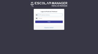 
                            9. Escolar Manager - Portal do Professor