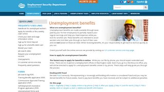 
                            8. ESDWAGOV - Unemployment Benefits - Washington