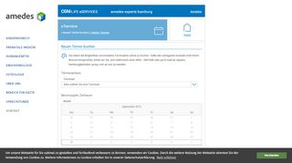 
                            3. eSERVICES - Terminvergabe - Amedes Hamburg