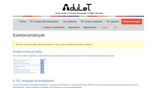 
                            6. Esettanulmányok | AduLeT