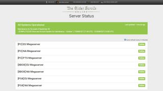 
                            3. ESO Server Status