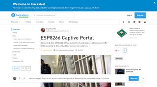 
                            2. ESP8266 Captive Portal - Hackster.io