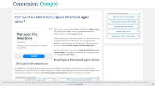 
                            5. Espace Personnel Agirc Arrco: Etapes d'Accès à mon Compte ...