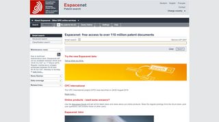 
                            8. Espacenet - Home page