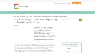 
                            9. Espresso Coding - A New Way to Teach Computer Coding ...