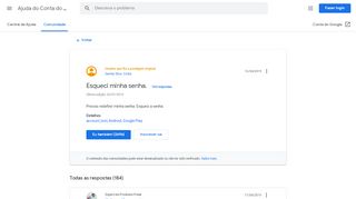 
                            7. Esqueci minha senha. - Ajuda do Conta do Google