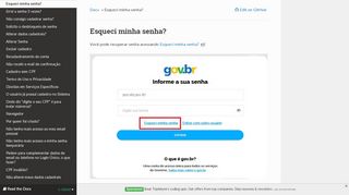 
                            3. Esqueci minha senha? — FAQ Login Único 1.0.0 …