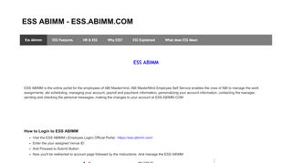 
                            10. ESS ABIMM - ESS.ABIMM.COM