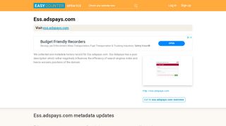 
                            8. Ess Adspays (Ess.adspays.com) - Login - Easy Counter