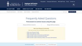 
                            6. ESS FAQs - Employee Self-Service