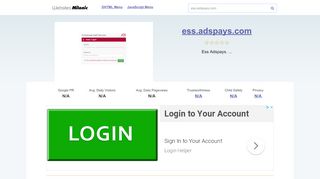 
                            6. Ess.adspays.com website. Login.