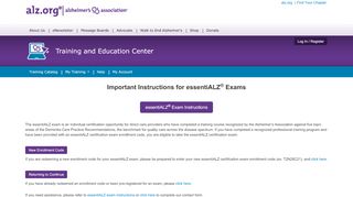 
                            9. essentiALZ® Certification Exam | Alzheimer's Association