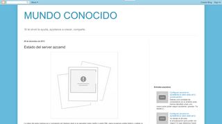 
                            4. Estado del server azcamd - MUNDO CONOCIDO