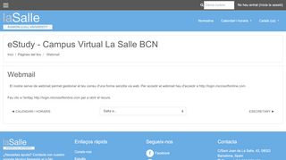 
                            5. eStudy: Webmail - Campus virtual La Salle BCN