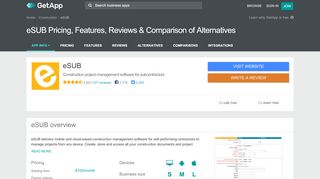 
                            7. eSUB Pricing, Features, Reviews & Comparison of ...