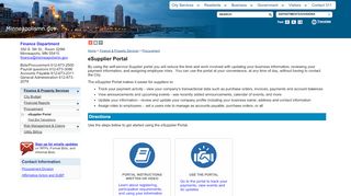 
                            4. eSupplier Portal - City of Minneapolis