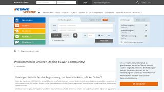 
                            9. ESWE Verkehr ° Registrierung und Login