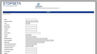 
                            5. ETDPSETA SETA Management System