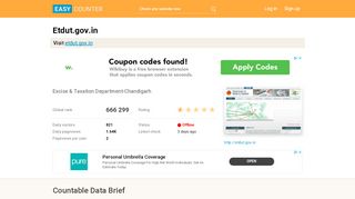
                            4. Etdut.gov.in: Excise & Taxation Department-Chandigarh