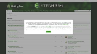 
                            2. Eternium - Making Fun Forums