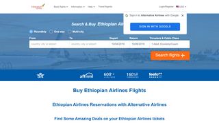 
                            4. Ethiopian Airlines | Book Flights and Save - Alternative Airlines