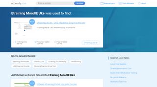 
                            5. Etraining MoodlE Uke at top.accessify.com