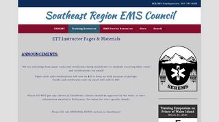 
                            8. ETT Course Materials – Southeast Region EMS Council